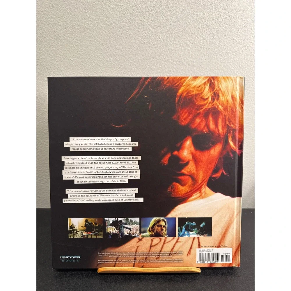 Nirvana Teen Spirit Hardcover Book Illustrated History Kurt Cobain Grunge Rock